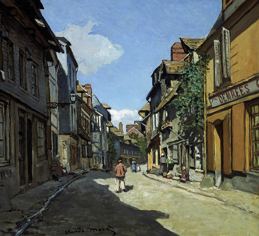 Monet Rue De La Bavole Painting by Granger
