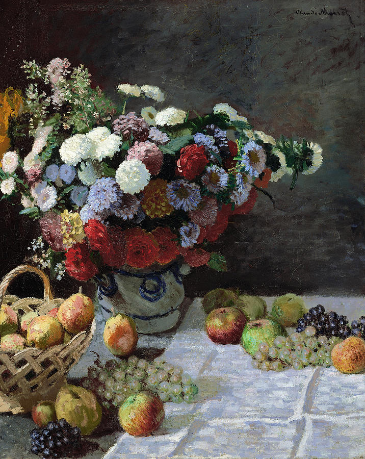 Monet Still Life, 1869 Painting by Granger