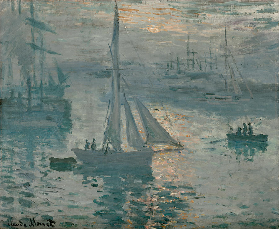 Monet Sunrise, 1873 Painting by Granger