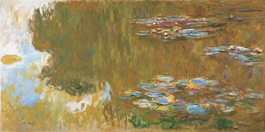 Monet The Water Lily Pond Painting by Granger