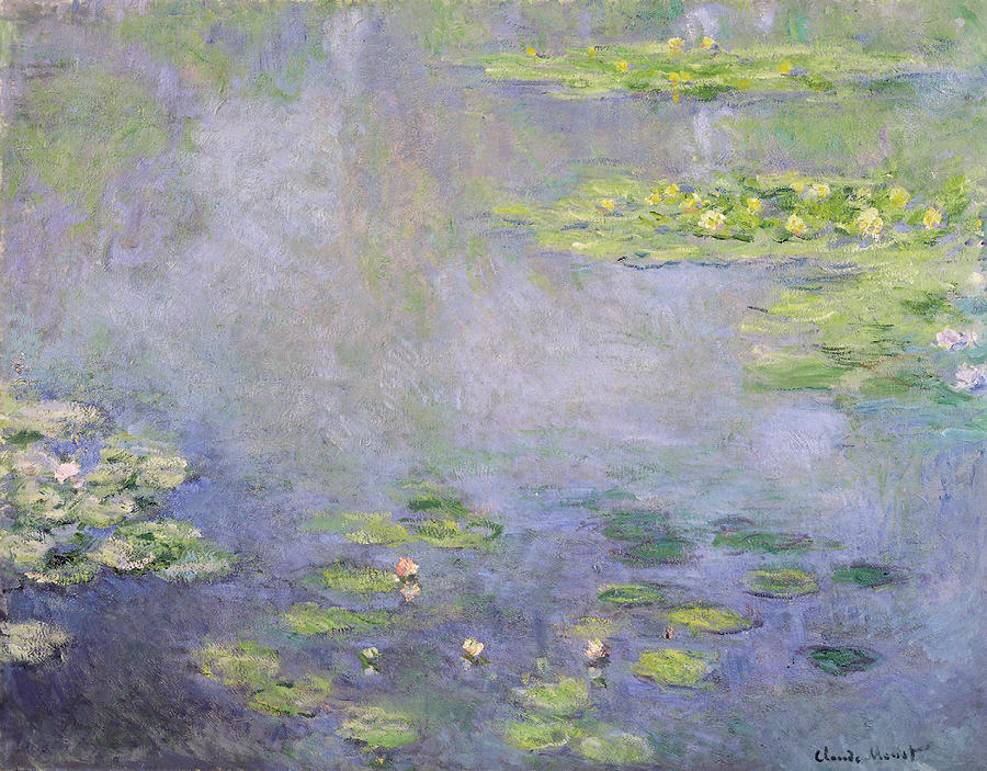 Monet Water Lilies, C1906 Painting by Granger