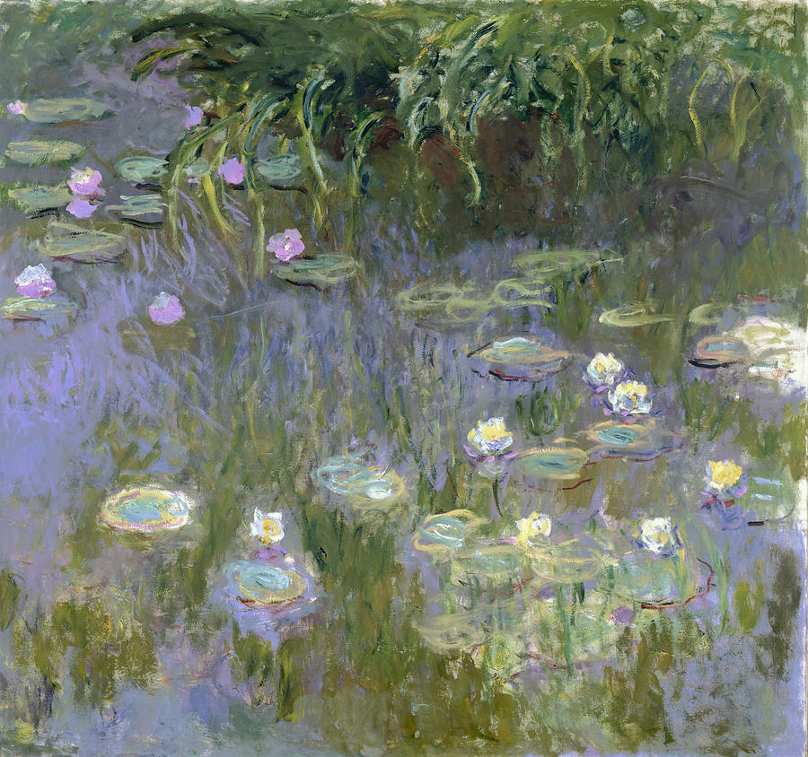 Monet Water Lilies, C1915 Painting by Granger