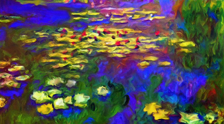 Abstract Mixed Media - Monet Would Be Horrified by Georgiana Romanovna