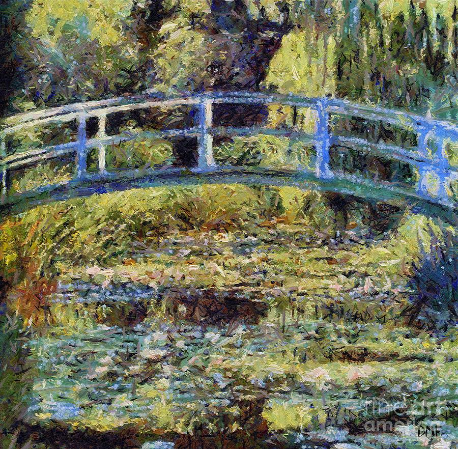 Claude Monet Painting - Monets Bridge by Dragica  Micki Fortuna