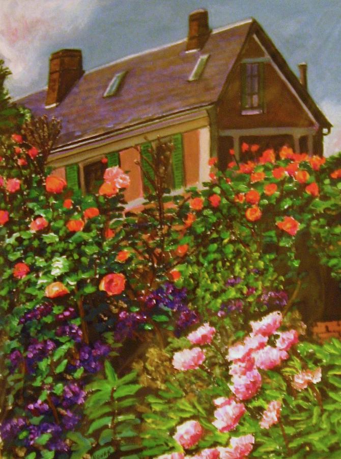 Monets Garden Painting by Richard Nowak