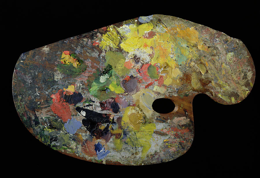 Palette belonging to Claude Monet Photograph by French School