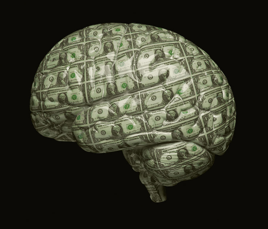 Money Brain Photograph by Don Farrall