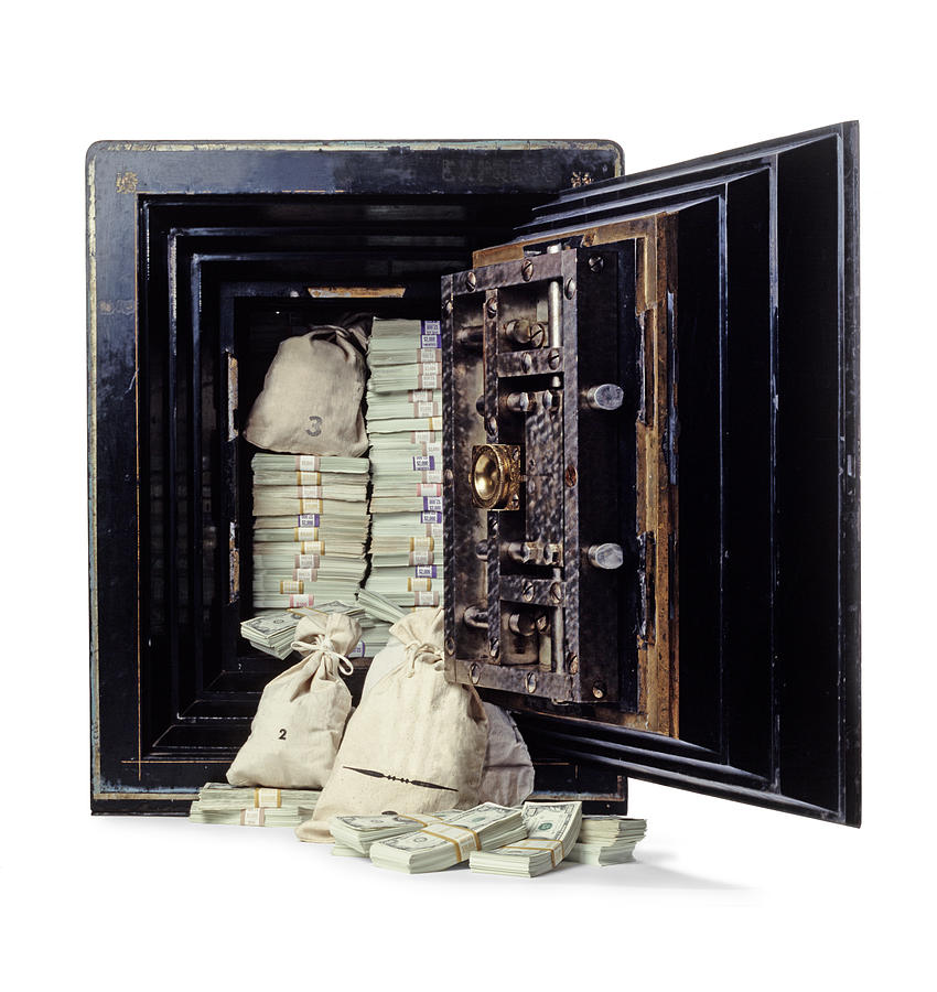 Money in Safe Photograph by Dny59