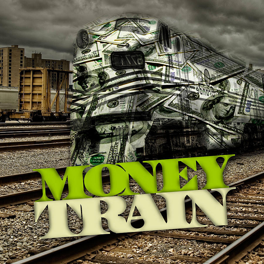 Wealth Digital Art - Money Train by Robert Buck