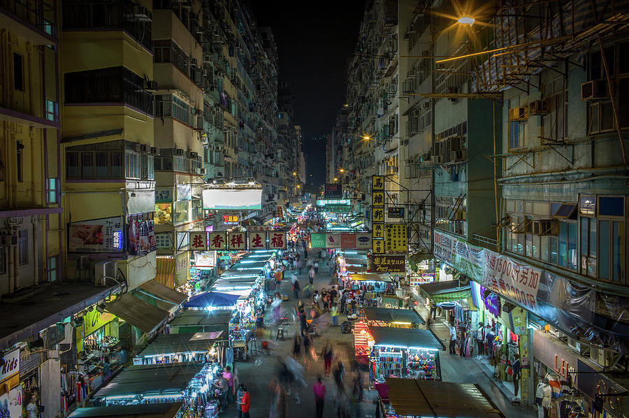 Mong Kok At Night by Photo By Jake Ji