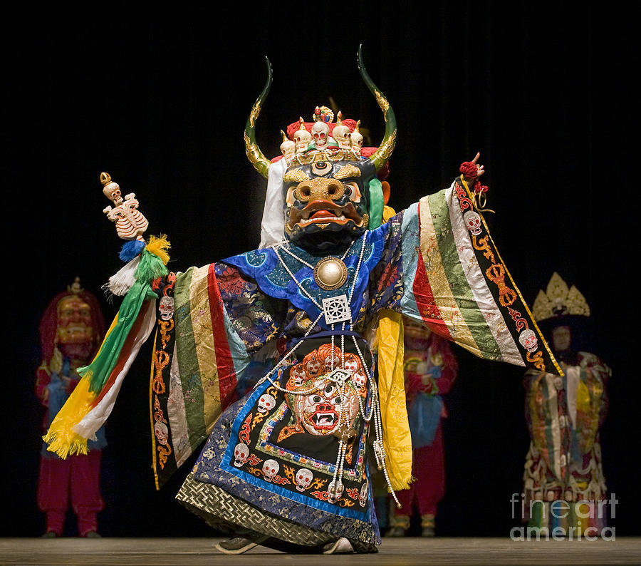 Mongolian Yak Dancer  Photograph by Craig Lovell