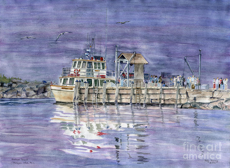 Monhegan Farewell Painting by Melly Terpening