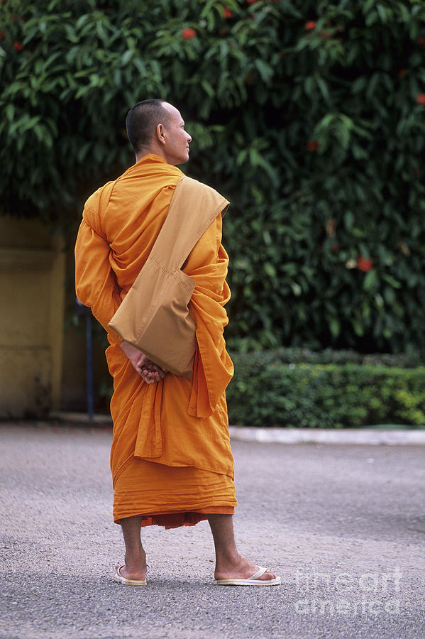 Monk Phnom Penh Cambodia Photograph by Ryan Fox