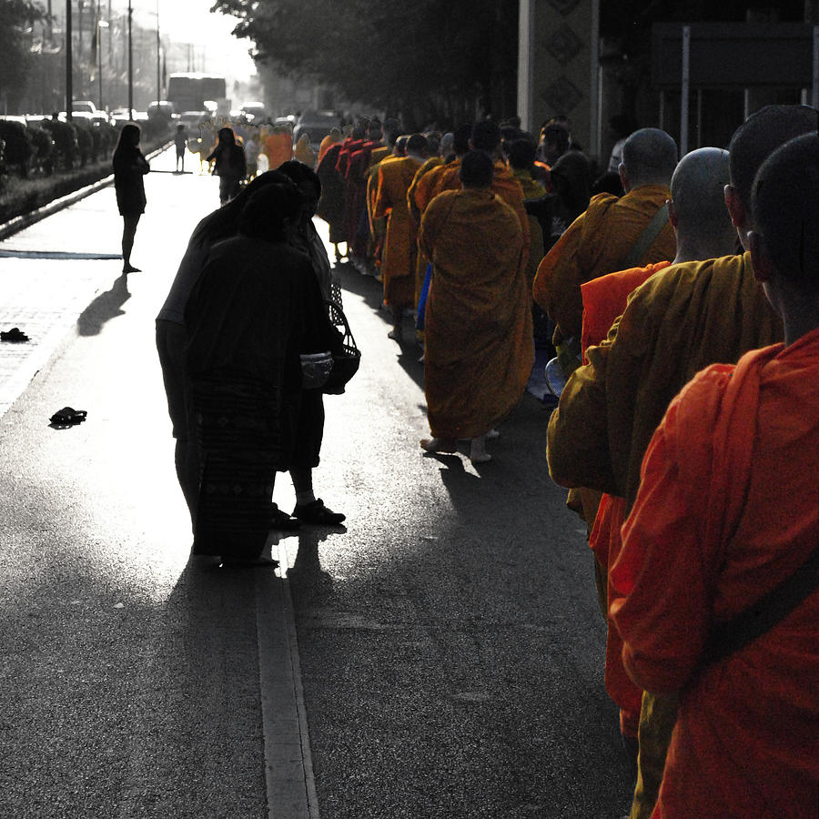 Monk Procession Photograph by Rick Saint