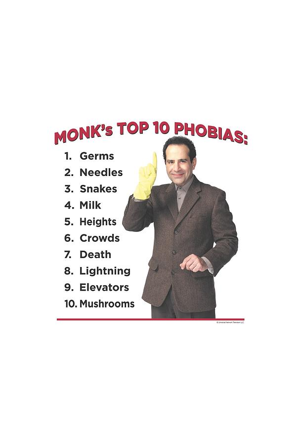 Monk Digital Art - Monk - Top 10 Phobias by Brand A
