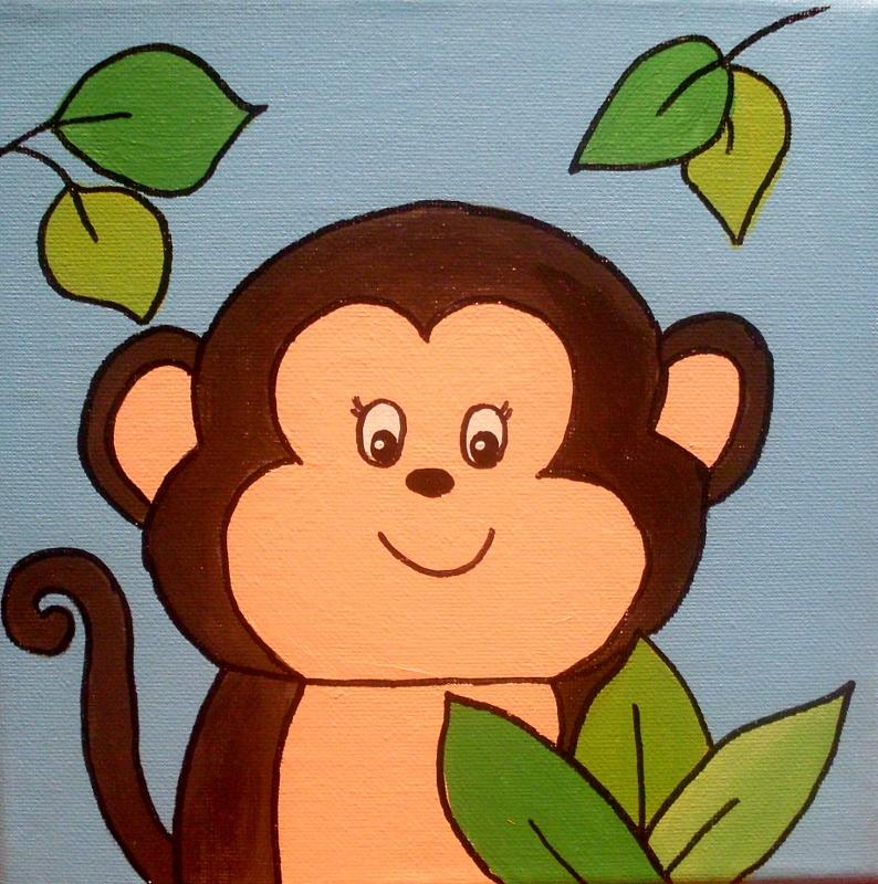 Monkey Painting by Anne Gardner