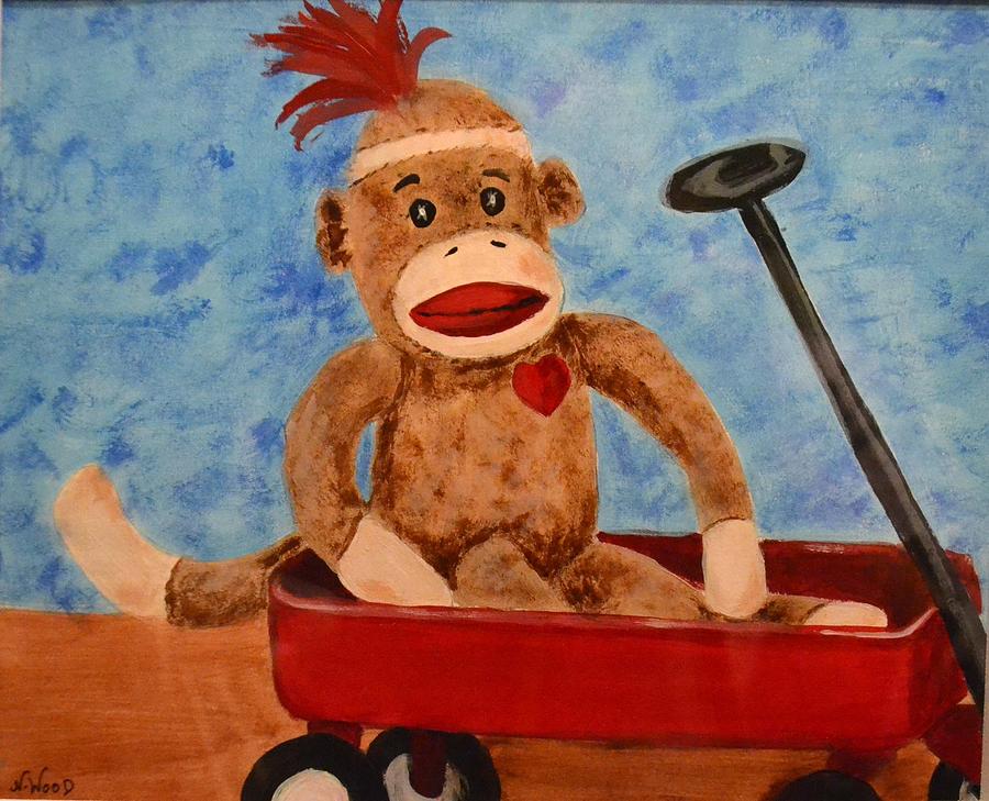 Monkey Business Painting by Nancy Sisco