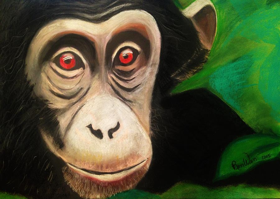 Monkey See Painting by Renee Michelle Wenker