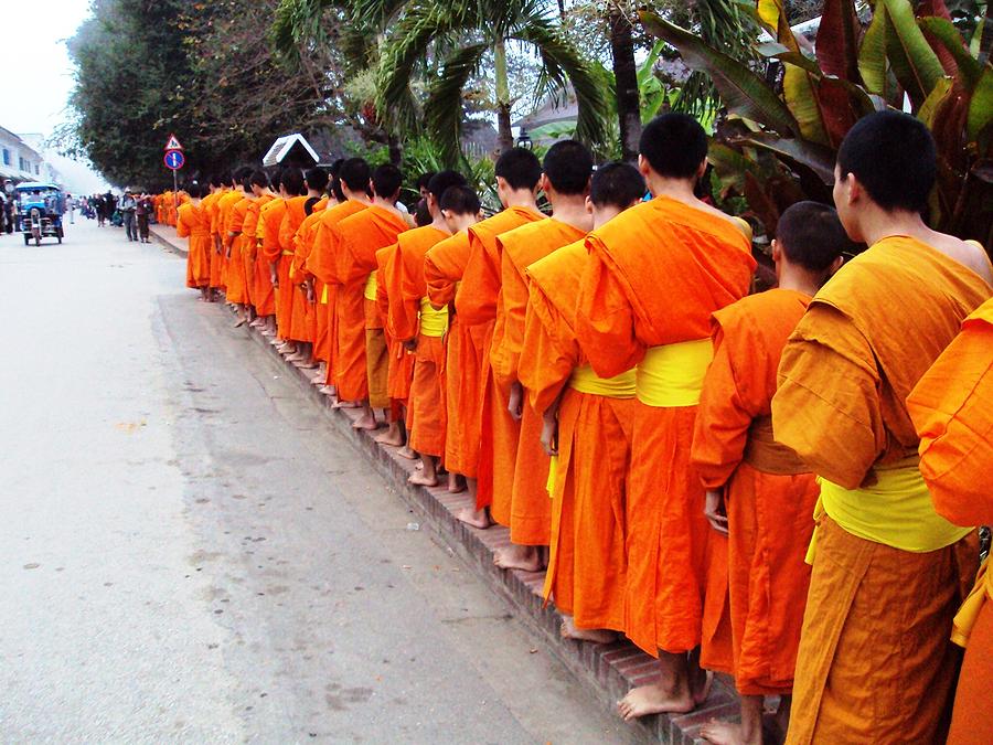 Monks at Alms Photograph by Mark Mitchell