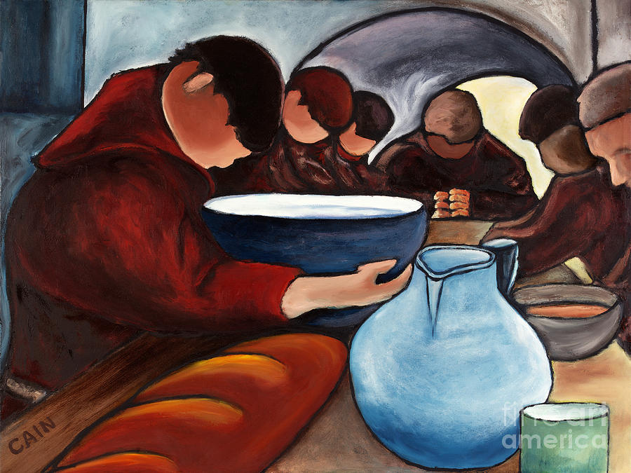 Monks at Prayer Painting by William Cain