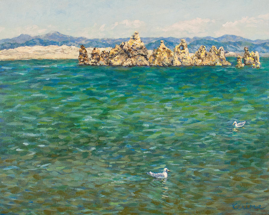 Mono Lake Painting by Kerima Swain