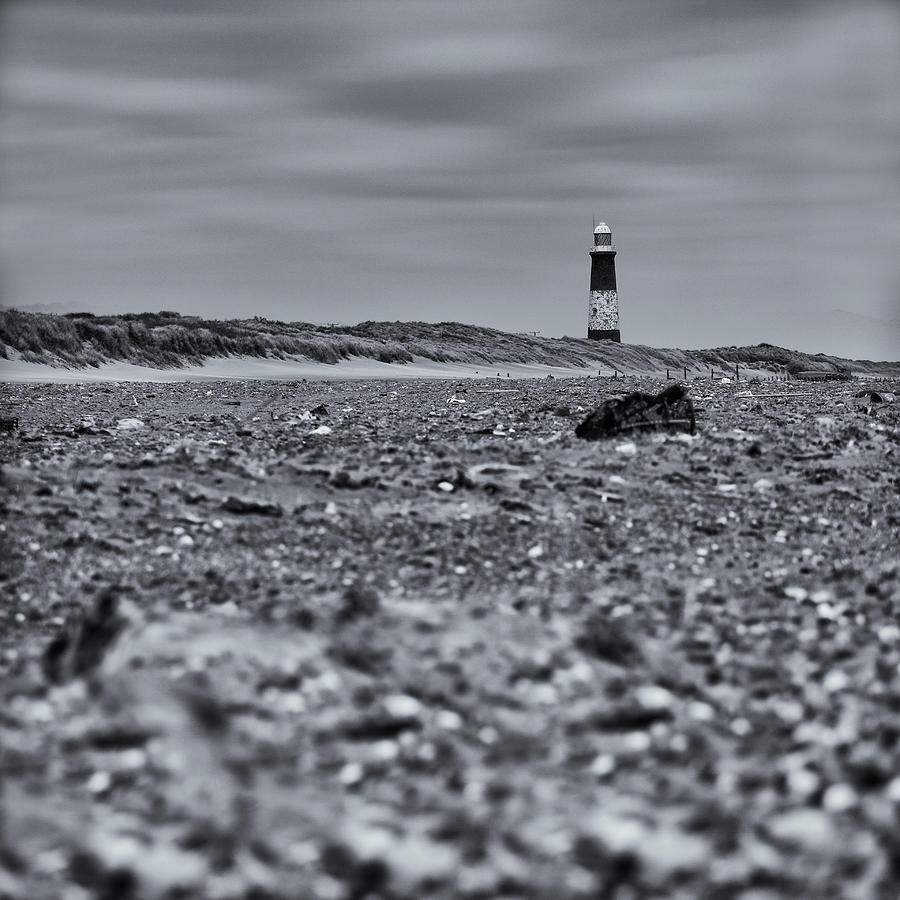 Black And White Photograph - Mono Lighthouse 03 by Russ Dixon