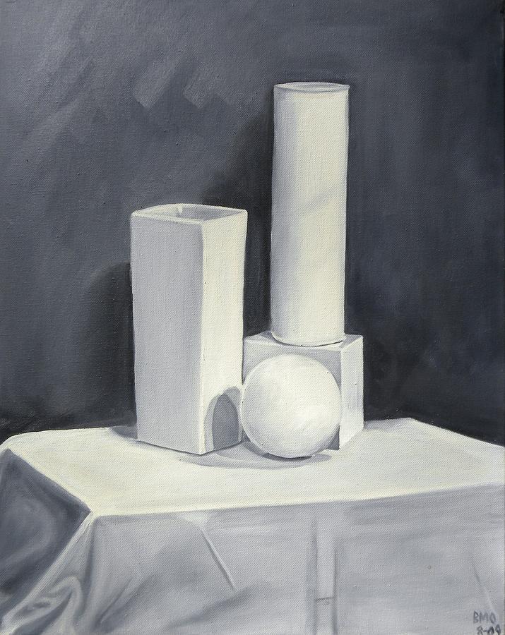 Monochromatic Still Life Painting by Bryan Ory