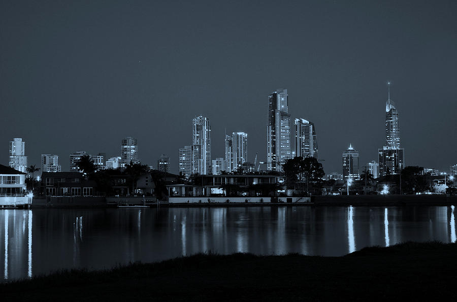 Skyscraper Photograph - Monochrome Cityscape by Darren Burton