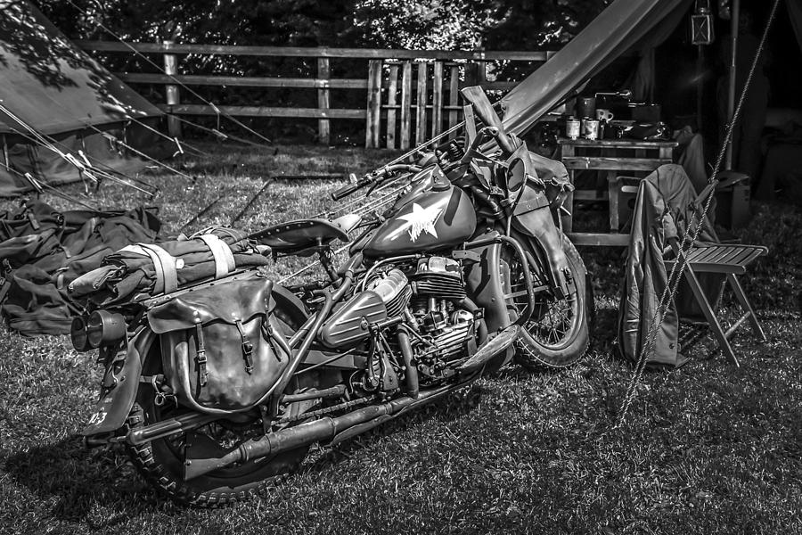 Monochrome Harley Photograph by Chris Smith