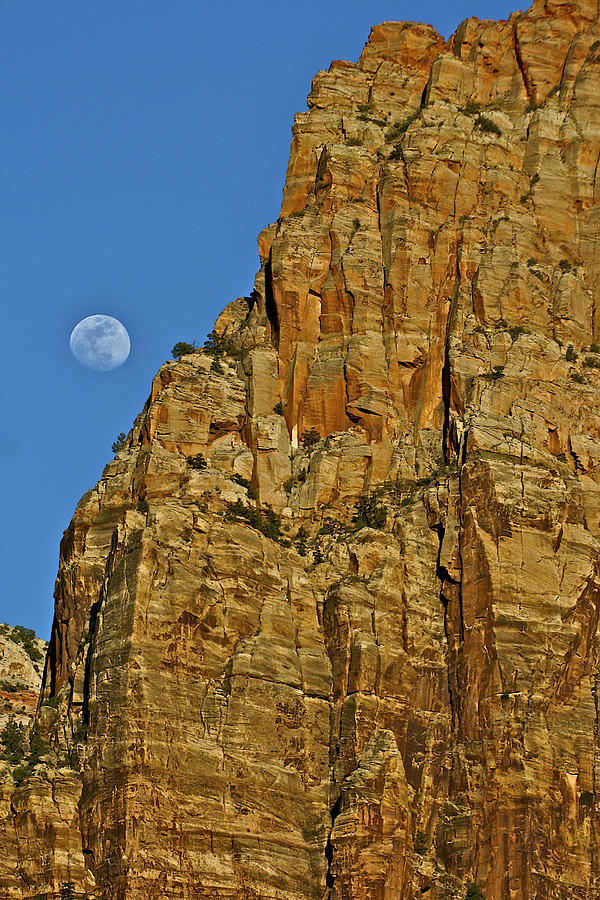 Monolith And Moon Photograph by SC Heffner