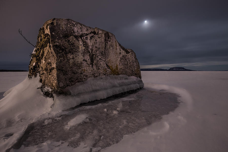 Monolith in the Midnight Sun  Photograph by Jakub Sisak