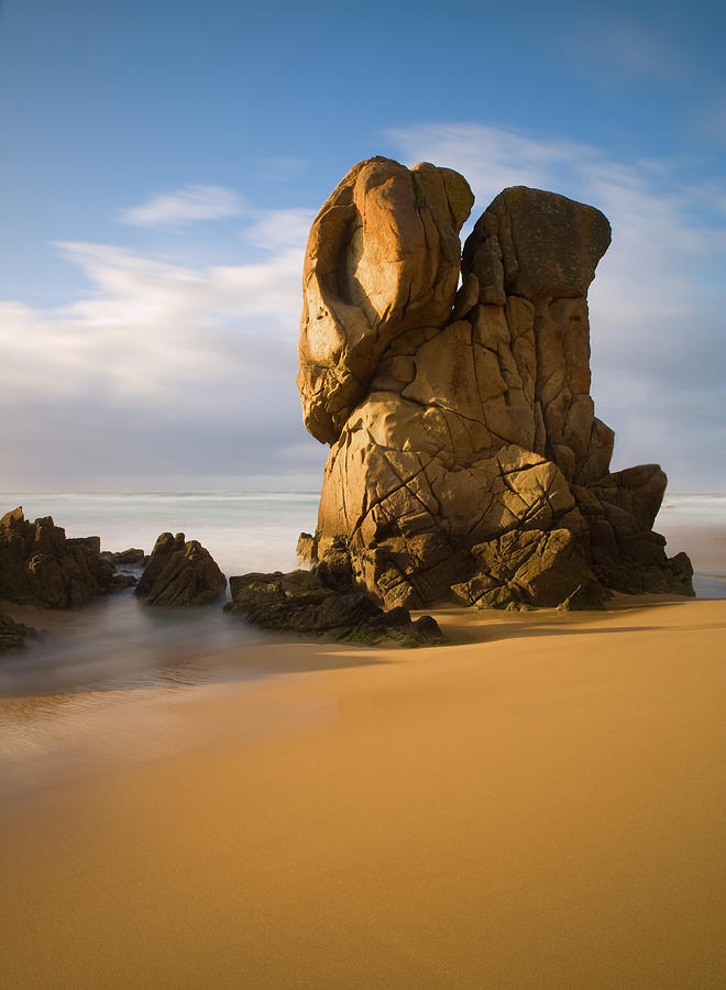 Monolithic Rock On The Beach Photograph by Ramón Espelt Photography