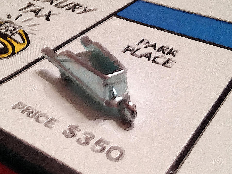 Monopoly Board Custom Painting Park Place Painting by Tony Rubino