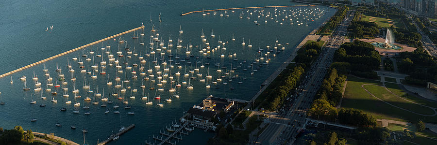 Chicago Photograph - Monroe Harbor Chicago by Steve Gadomski