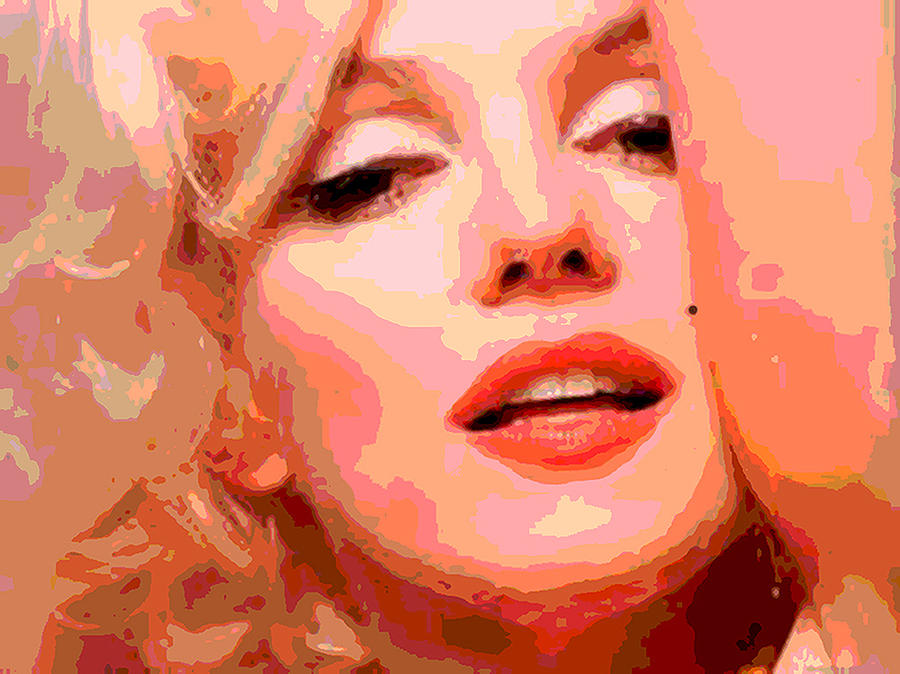 Monroe In Orange Digital Art by Kap67