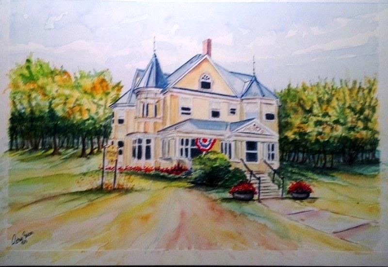 Monroe Inn Auburn Maine SOLD #1 Painting by Richard Benson