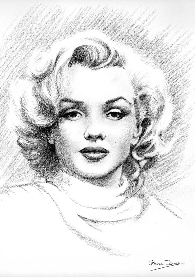 Monroe Drawing by Steve Jones - Fine Art America