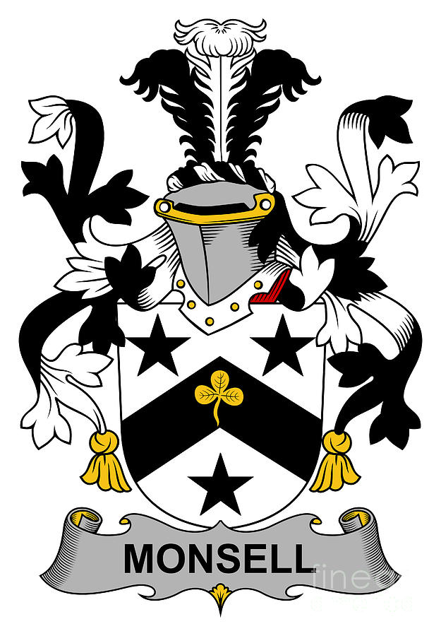 Monsell Coat of Arms Irish Digital Art by Heraldry - Fine Art America