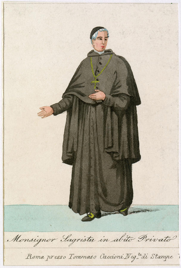 Monsignor Sagrista In Abito Privato Drawing by Mary Evans Picture ...