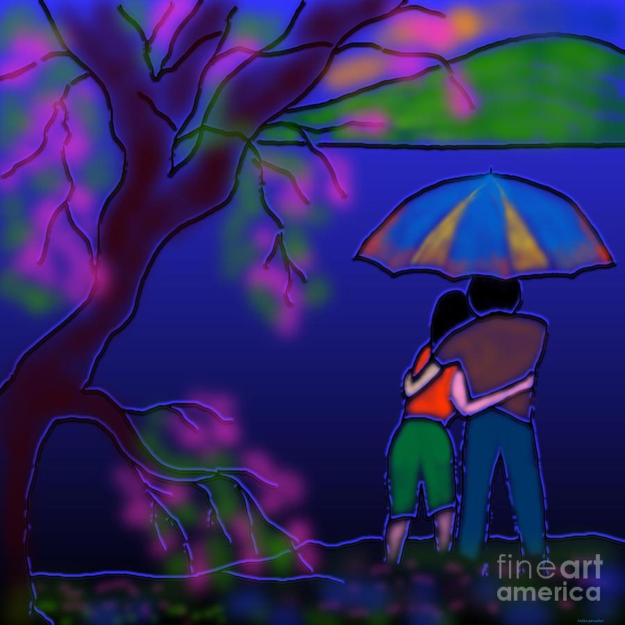 Monsoon Digital Art by Latha Gokuldas Panicker