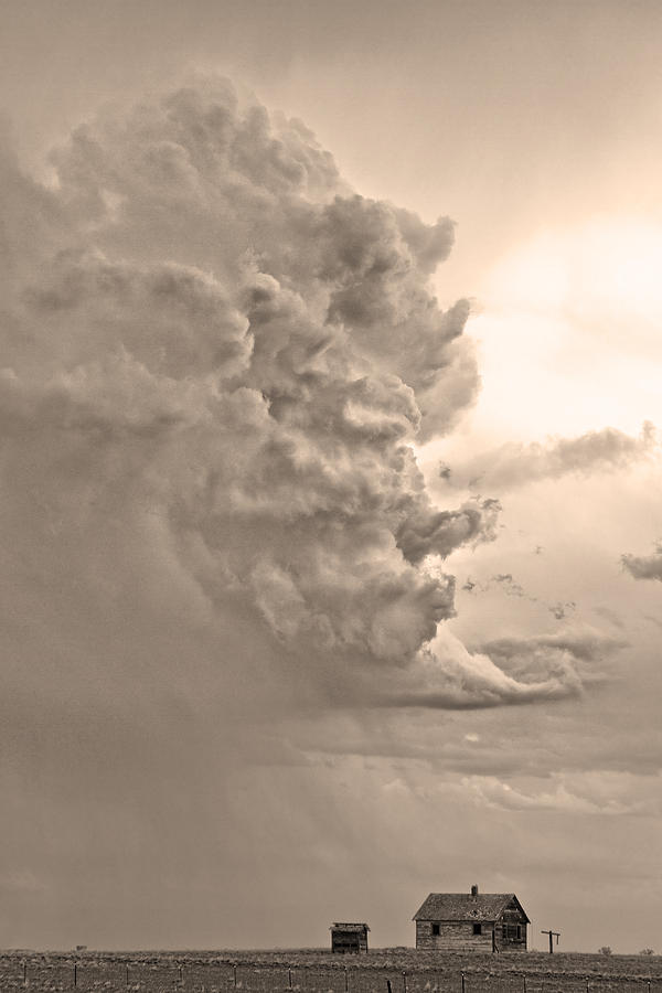 Monster Cloud Sepia Country Photograph by James BO Insogna
