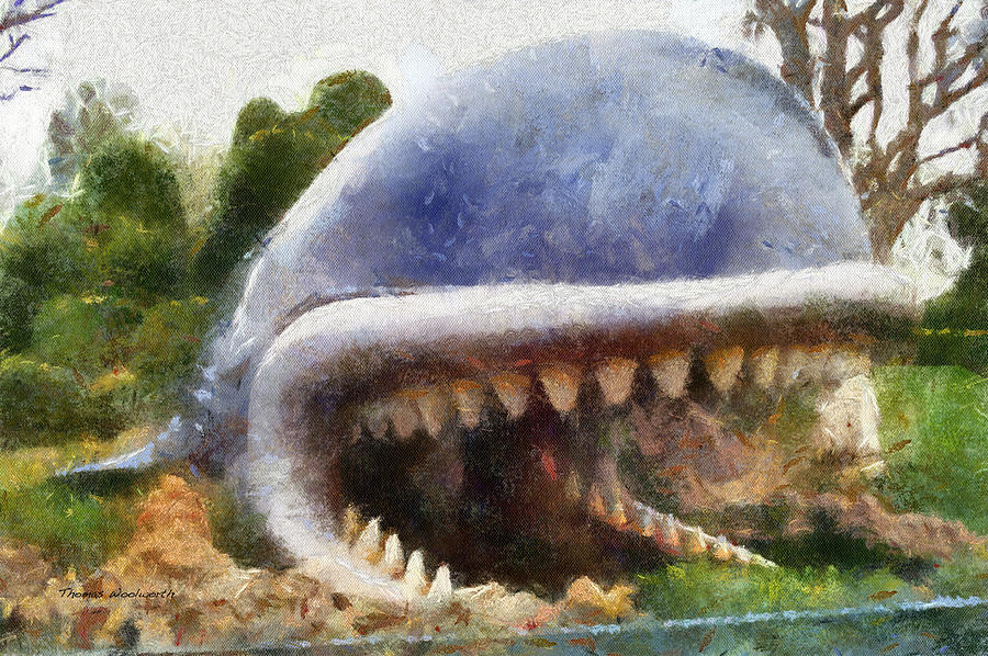 Monstro The Whale At Disneyland All Teeth Photo Art Photograph by ...