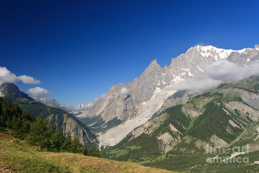 mont Blanc in summer Photograph by Antonio Scarpi