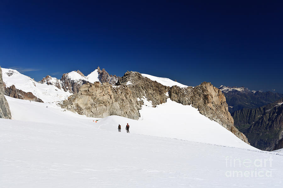 Mont Blanc massif - Mer de glace glacier Photograph by Antonio Scarpi