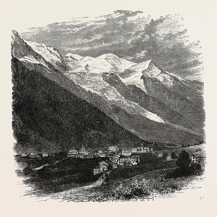 Mont Blanc The Loftiest Peak In The Alps Drawing by Litz Collection ...