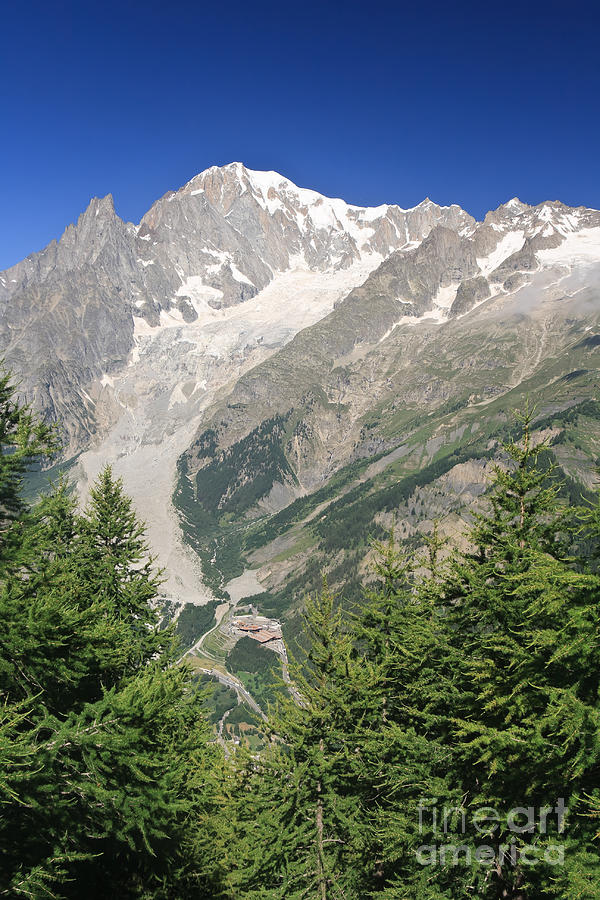 Mont-Blanc vertical composition Photograph by Antonio Scarpi