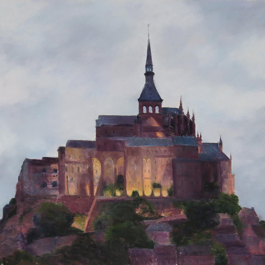 Castle Painting - Mont Saint Michel by Stacey David