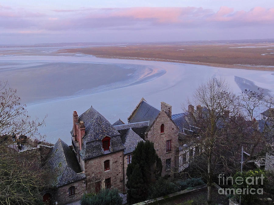 Mont St Michel tower view Photograph by Christopher Plummer