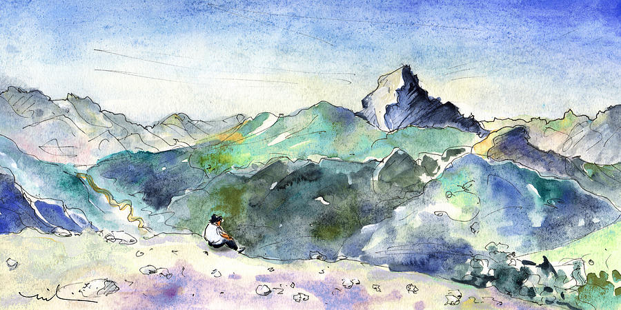 Montagnes Pyrenees Painting