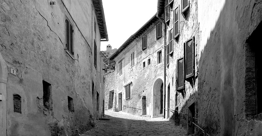 Montalcino Street Photograph by T R Maines